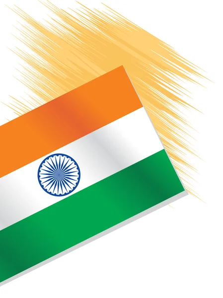 그림 인도 국기 — 스톡 벡터