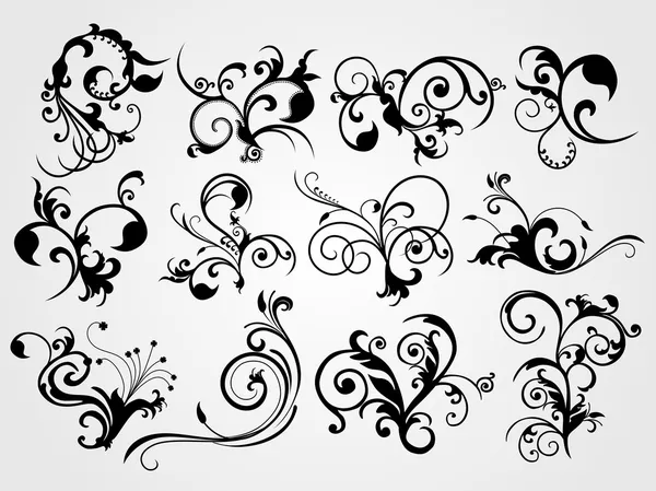 Collection of tattoos — Stock Vector