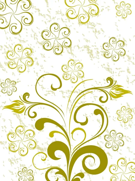 Vert floral, fond de texture — Image vectorielle