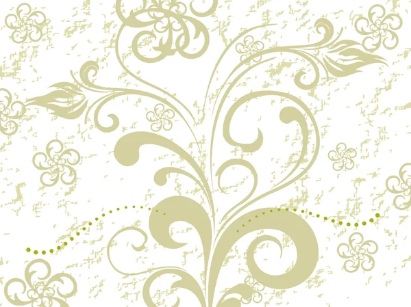 Patrón adornado fondo floral — Archivo Imágenes Vectoriales