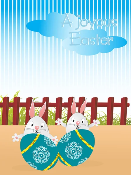Un Pâques joyeux, illustration — Image vectorielle