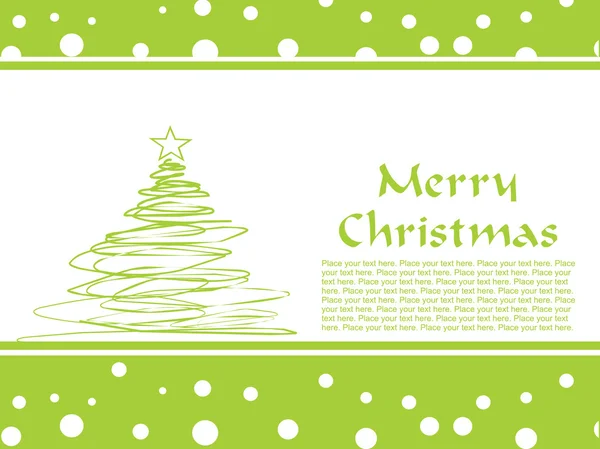 Feliz Natal cartão de felicitações — Vetor de Stock