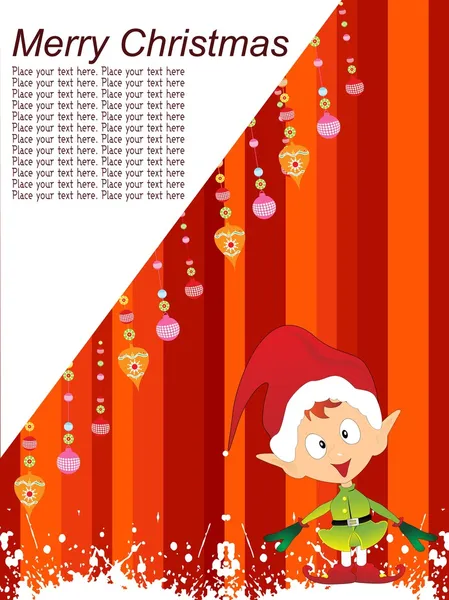 ハーフトーン パターン クリスマス日カード — ストックベクタ