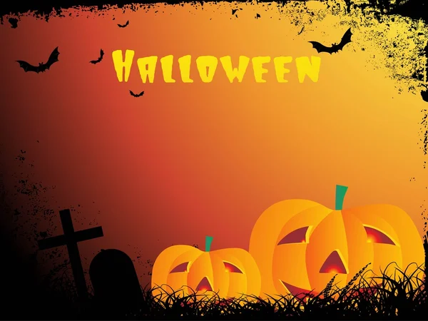 Grungy border background para halloween — Archivo Imágenes Vectoriales