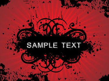 Abstract background with sample text clipart
