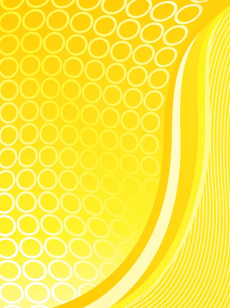 Fondo abstracto amarillo, ilustración — Vector de stock