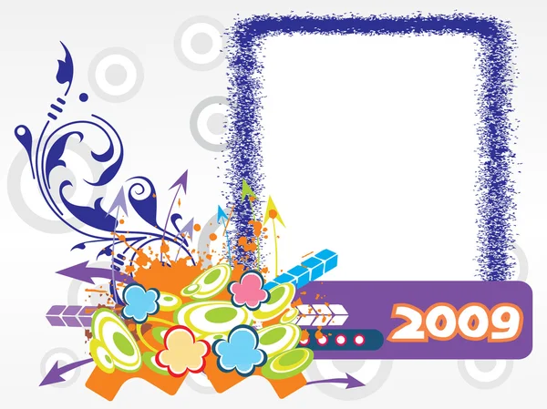 Творческая рамка 2009 года — стоковый вектор
