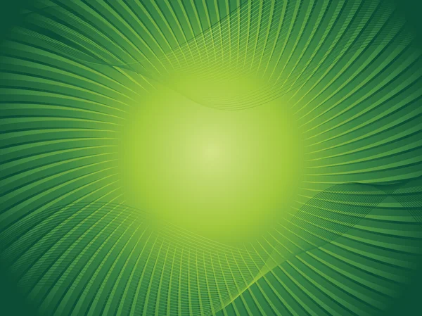 Glossy green wave illustration — Stock Vector