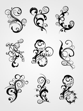 Spring design tattoos with bacckground clipart