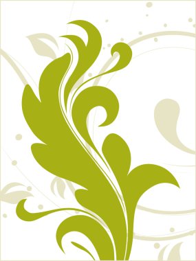 Green natural artistic illustration clipart