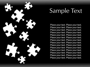 Black background with mosaic text clipart