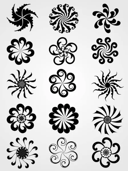 Decorative or artistic work tattoos — Stock Vector