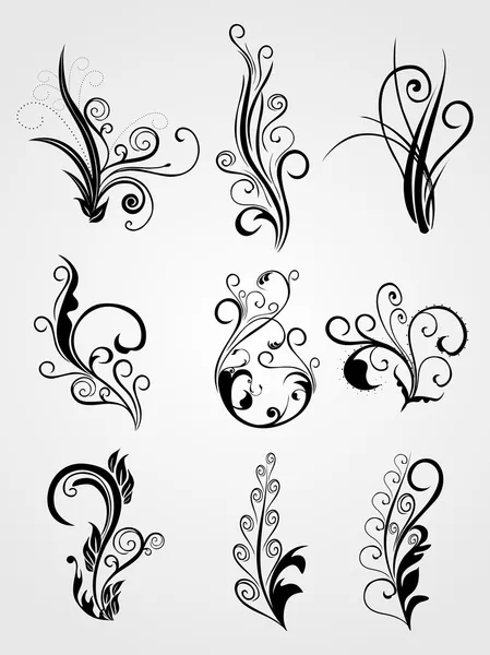 Background with floral tattoos — Stock Vector © alliesinteract #1550772