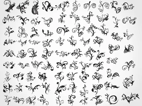 Tatouages floraux fond — Image vectorielle