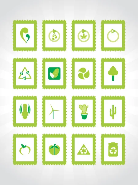 Conjunto de iconos de serie Ecología _ — Archivo Imágenes Vectoriales