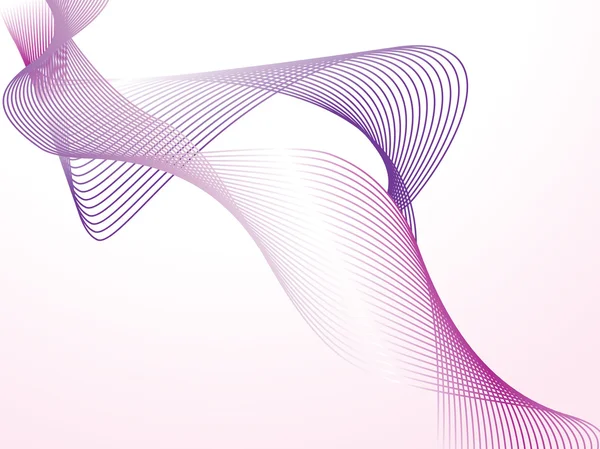 抽象的动态分形波 — 图库矢量图片