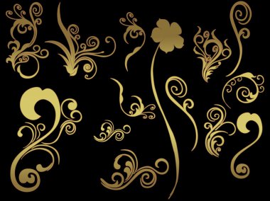 Background with tattoos clipart