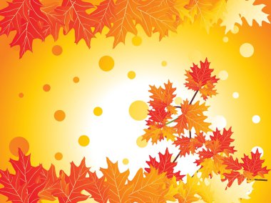 Vector autumnal background clipart