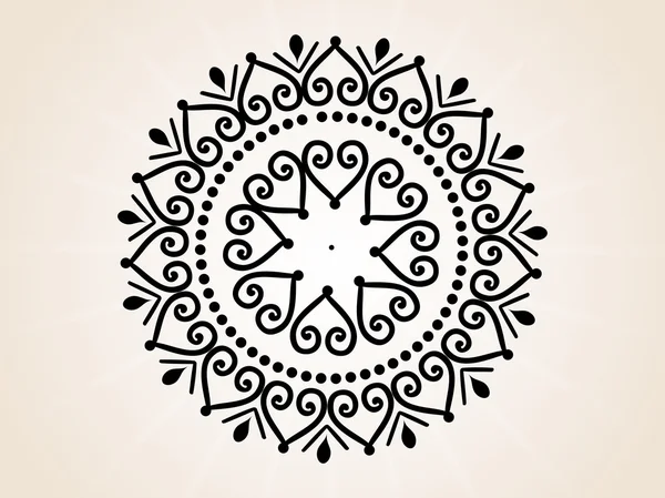 抽象的な創造的なタトゥー、design68 — ストックベクタ