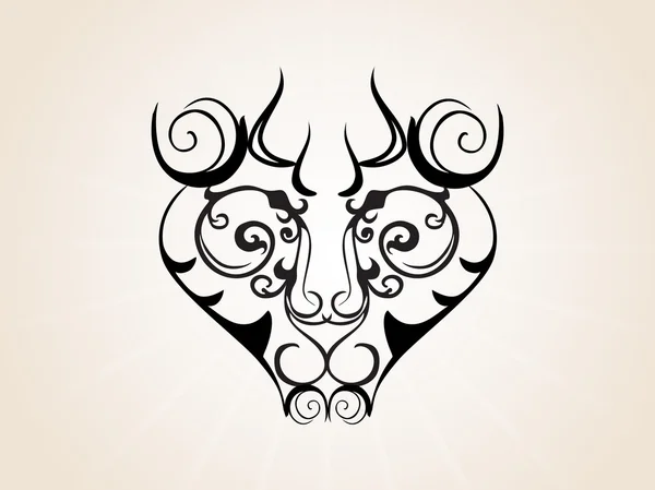 抽象的な創造的なタトゥー、design55 — ストックベクタ