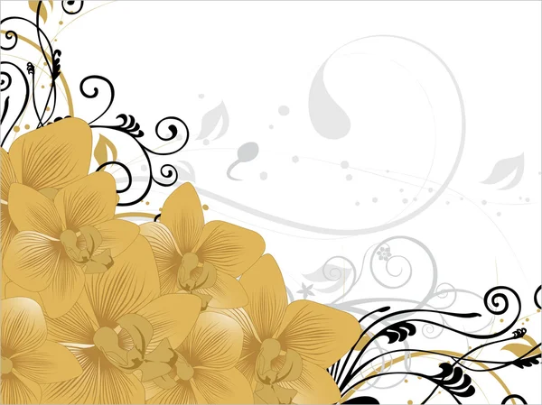 Fond avec motif de fleurs — Image vectorielle