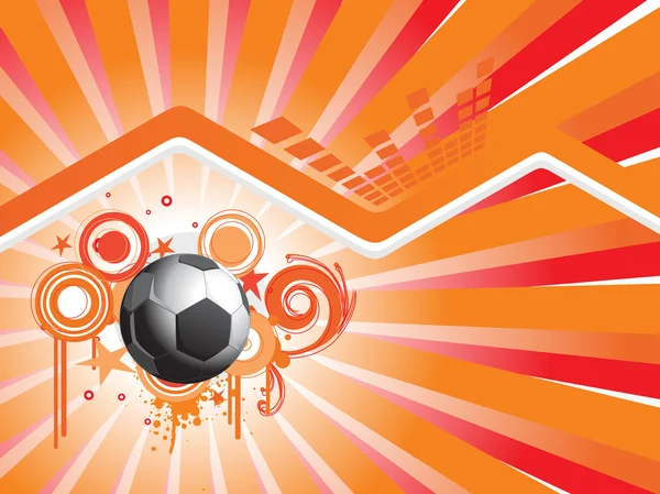 Абстрактный фон с футболом — стоковый вектор