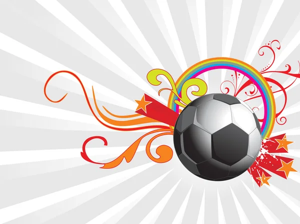 Абстрактный фон с футболом — стоковый вектор