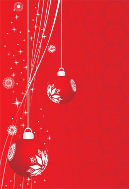 Background of christmas ornamented clipart