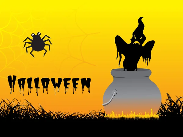 Fond abstrait de Halloween traiter — Image vectorielle