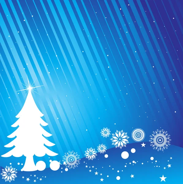 Hintergrund von Weihnachten verziert — Stockvektor
