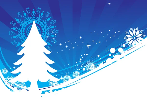 Hintergrund von Weihnachten verziert — Stockvektor