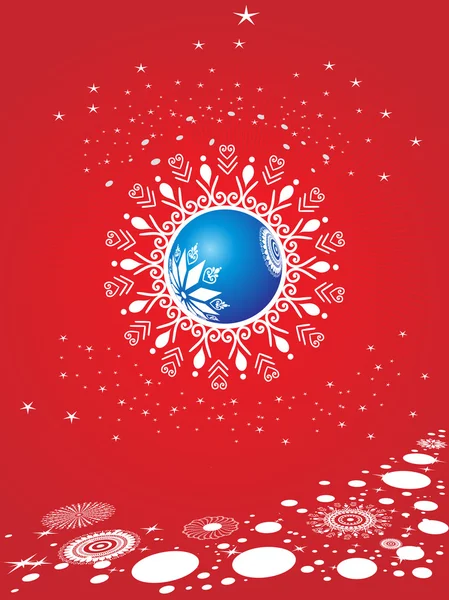 Arrière-plan avec Noël décoré — Image vectorielle