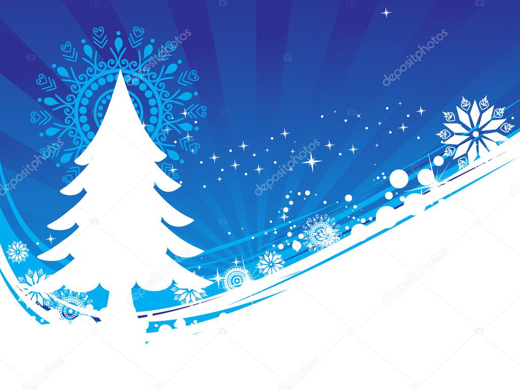 Background of christmas ornamented