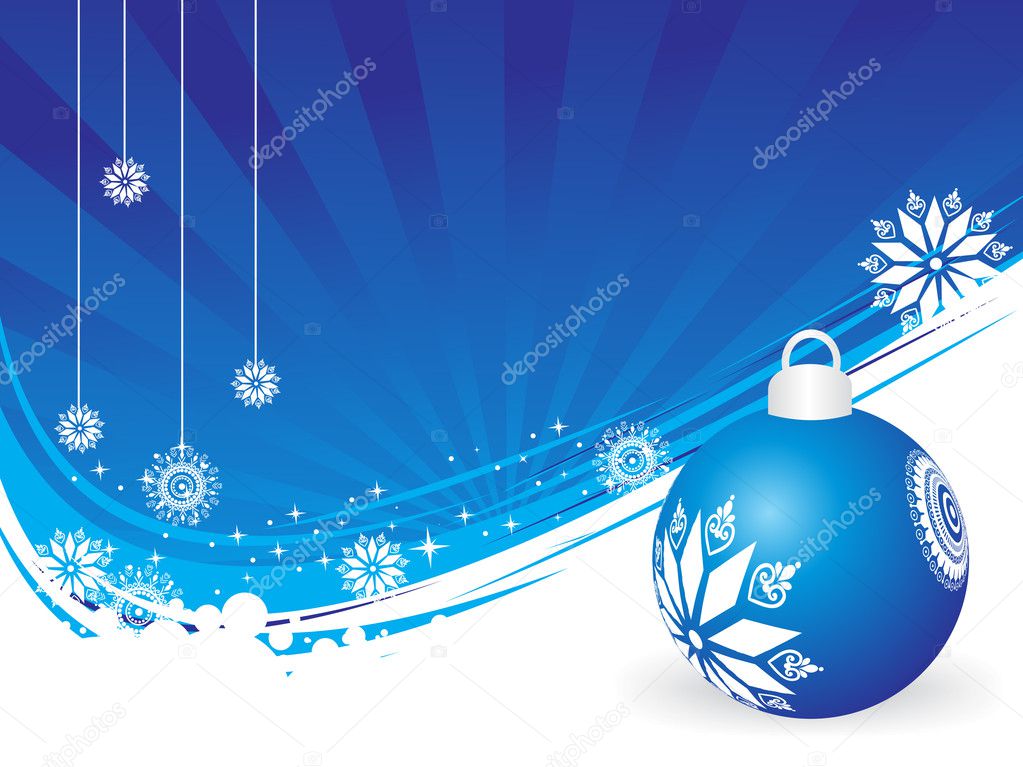 Background of christmas ornamented