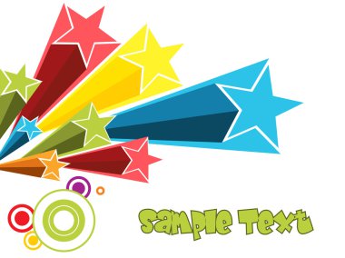 Abstract background with star
