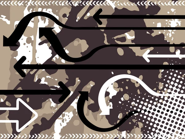 Texture background with curve arrowhead — Stock Vector