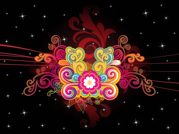 Arrière-plan avec motif spirale coloré — Image vectorielle