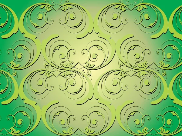 緑の芸術的なデザインの背景 — ストックベクタ