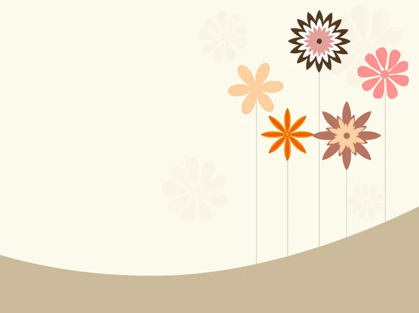 Arrière-plan avec arbre à fleurs — Image vectorielle