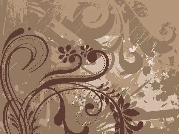 Textura con patrón floral — Archivo Imágenes Vectoriales