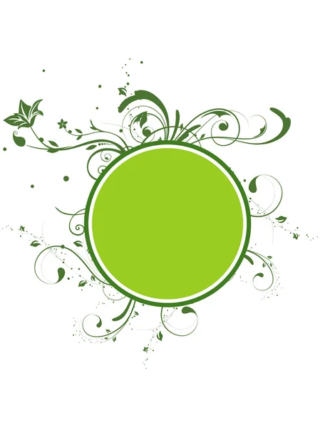 Zielony kreatywnych transparent — Wektor stockowy