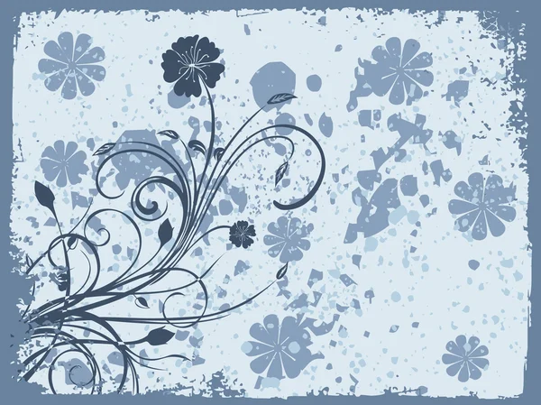 Textuur achtergrond met bloeien — Stockvector