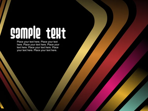 Lignes de motif colorées avec fond — Image vectorielle