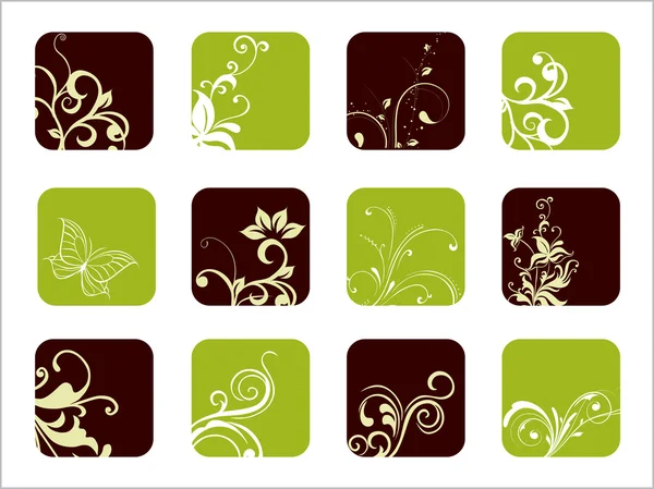Set van ecologie bussiness pictogram — Stockvector