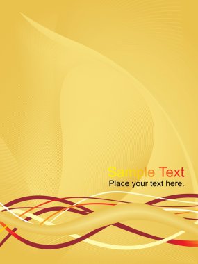 soyut süslü dalga vektör, design42