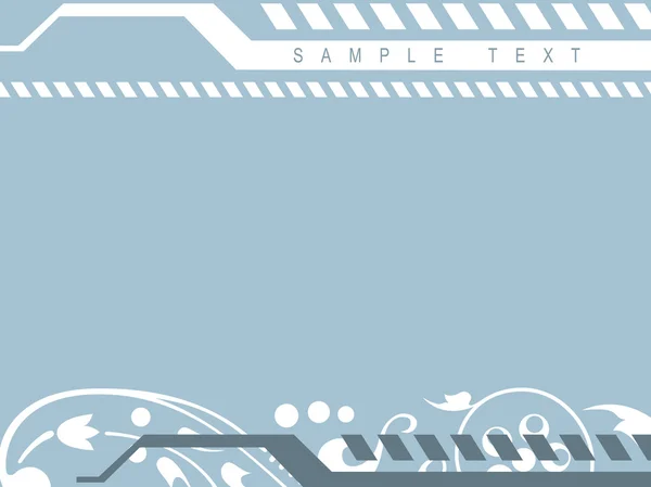 Abstrait fleur vecteur bleu fond d'écran — Image vectorielle