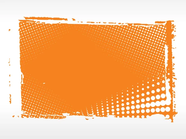 Pois blancs avec fond orange — Image vectorielle