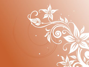 Abstract floral background clipart