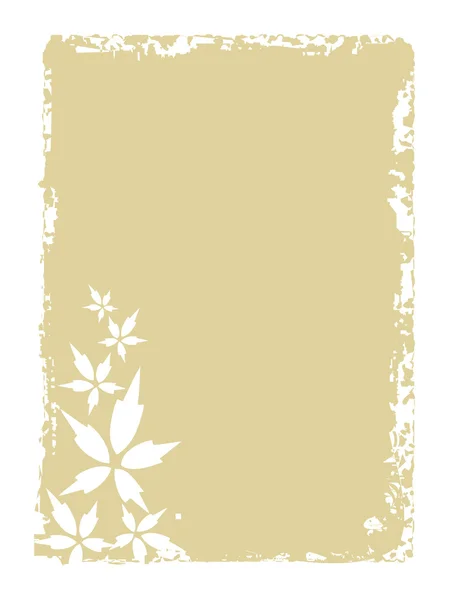 Grungy frame with bloom — Stock Vector