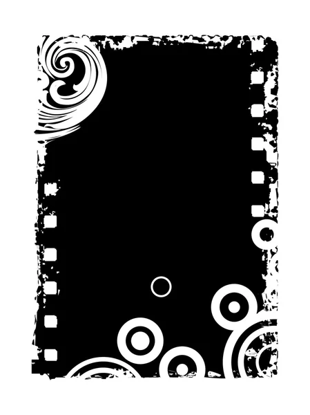 Fondo negro con círculo. puntos — Archivo Imágenes Vectoriales